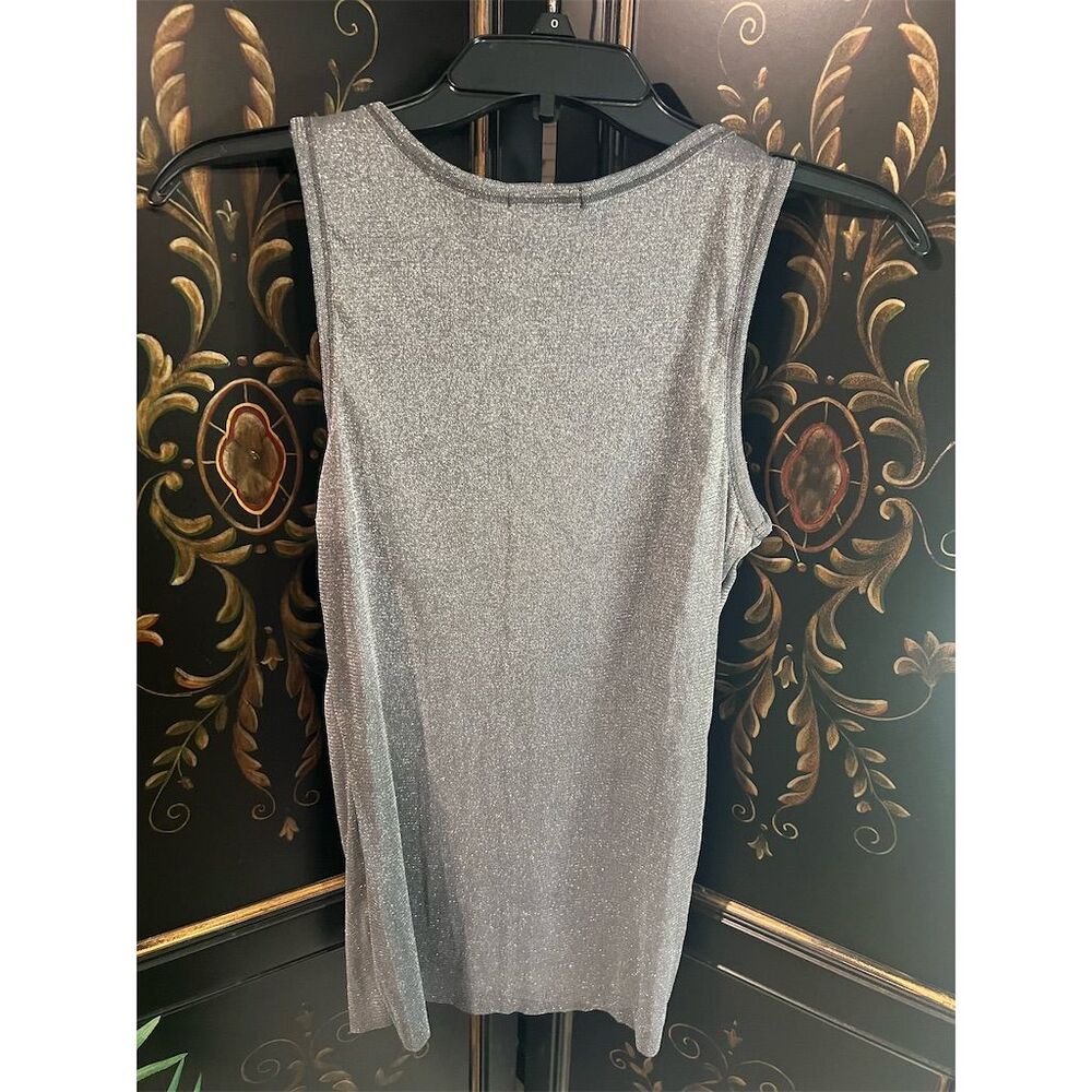 Petit Pois Women's Gray Double Layer Tank Top Size L NWT - Picture 3 of 3
